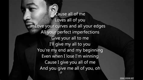 giving head song|John Legend – All of Me Lyrics .